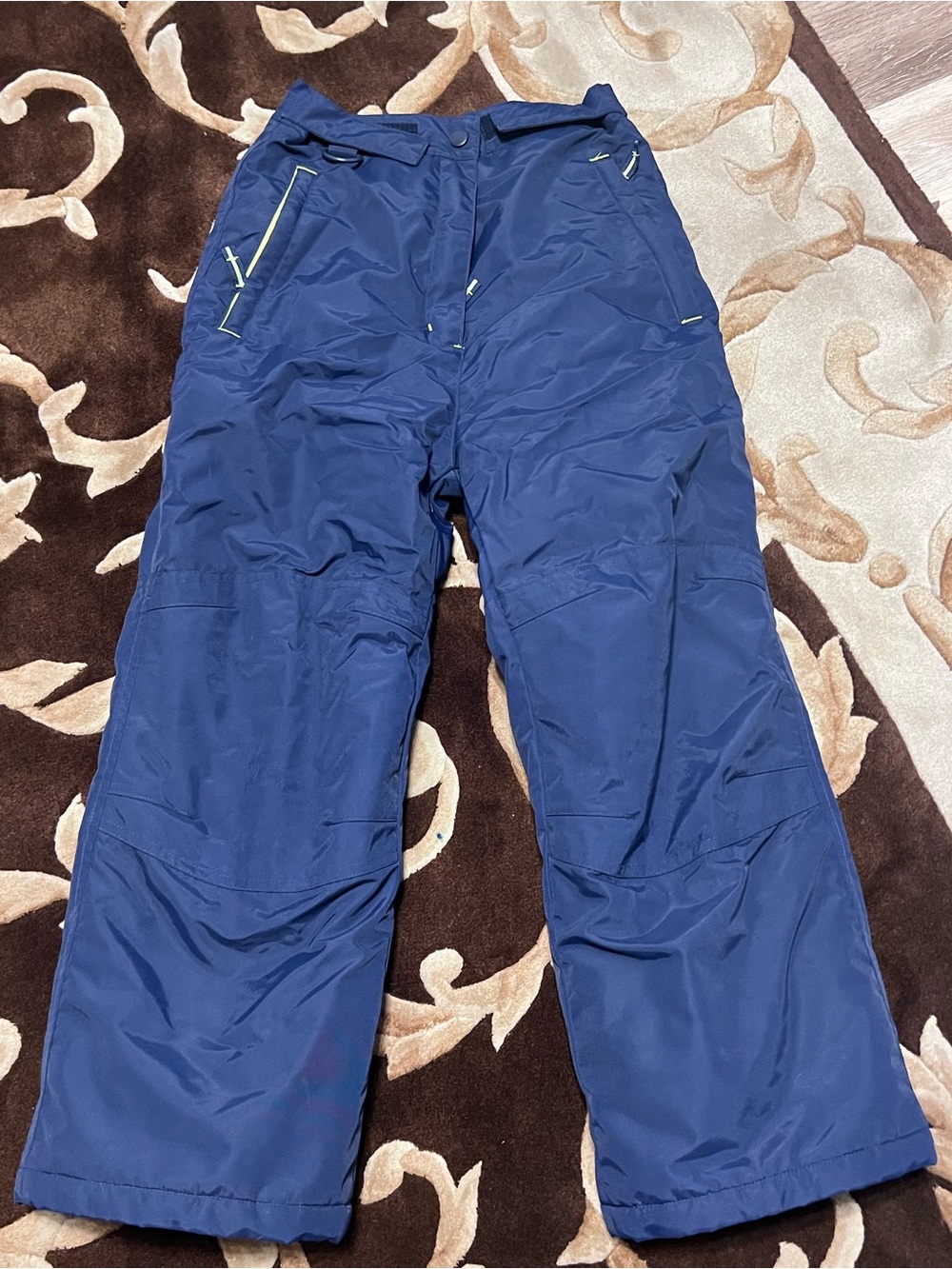 Boys youth 8 medium Insulated Navy Blue Snow Pants winter • Amazon essentials